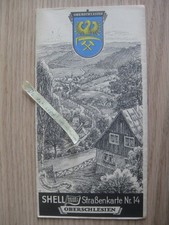 alte 30er SHELL Straßenkarte