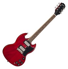 DEFEKT Epiphone Tony Iommi SG Special Vintage Cherry Signature E-Gitarre Koffer