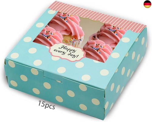 15stück 4er cupcake box - 15stück,
