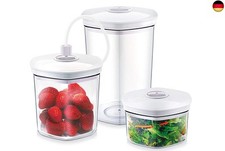 CASO Vakuumbehälter Set, Behälter bruch- und spülmaschinenfest,3 Vakuumbehälter 