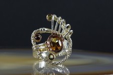 Ring Silber 925 Topas Designer