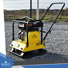 BAMATO Rüttelplatte R-100 mit Gummimatte Fahrwerk, XXL Zubehörkit 15 kN, 95 kg