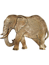 Goldene Elefant Dekoschale Werner Voß Polyresin Afrika Stil Dekofigur Tierfigur