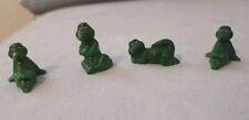 Deko Figuren Krokodile klein grün 4 Stück Setzkasten guter Zustand 