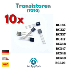 10x Transistoren  BC184, BC327, BC337, BC517, BC546, BC547, BC548, BC549, BC550