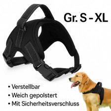 Hundegeschirr Hunde Brustgeschirr verstellbar Gr. S M L XL gepolstert Nylon refl