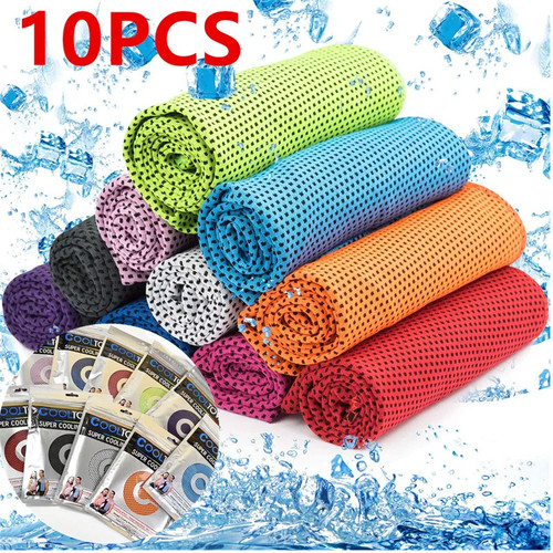 10x kühlendes handtuch - 10x,
