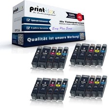 20x Printer Tintenpatronen für Canon Pixma-IP-4500 PGI-5BK CLI - Easy Plus Serie