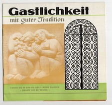DDR Prospekt Gastlichkeit mit
