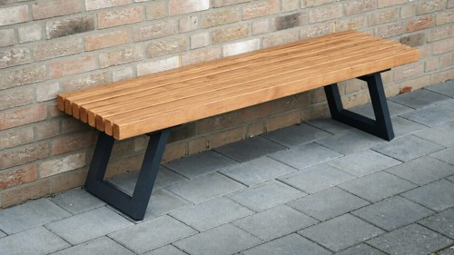 Moderne gartenbank aus - moderne,