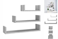 Wandregale 3 Stk. Grau Sonoma