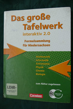 Das große Tafelwerk, Interaktiv 2.0, Formelsammlung für Niedersachsen, Abitur
