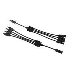 (PV-LTY4)2 Set Solarpanel Photovoltaik Y Abzweig Parallelkabel PPO PV Adapter