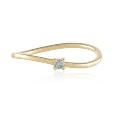 Himmelblauer Diamant 750 Gold
