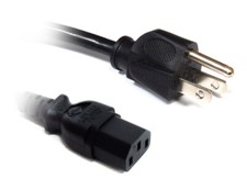 NEMA 5-15P US to IEC C13 AC