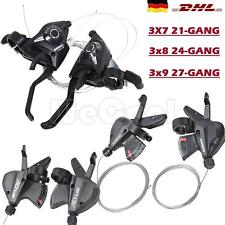 2x Fahrrad Schalthebel 3x7 3x8 3x9 fach 21/24/27 Gang Schaltung für Shimano MTB