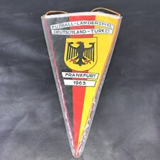 Wimpel Fußball Länderspiel Deutschland Türkei 1963 in Frankfurt