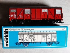 MÄRKLIN H0 4627 GEDECKTER GÜTERWAGEN Glmmehs 57 DER DB 80 er JAHRE IN DER OVP