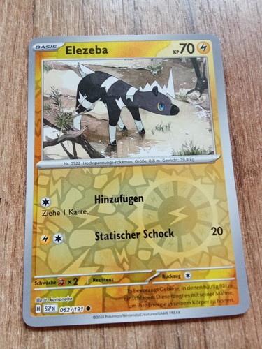 Pokemon karte elezeba deutsch - karte,