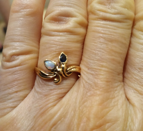Antiker vintage ring 375 - antiker,