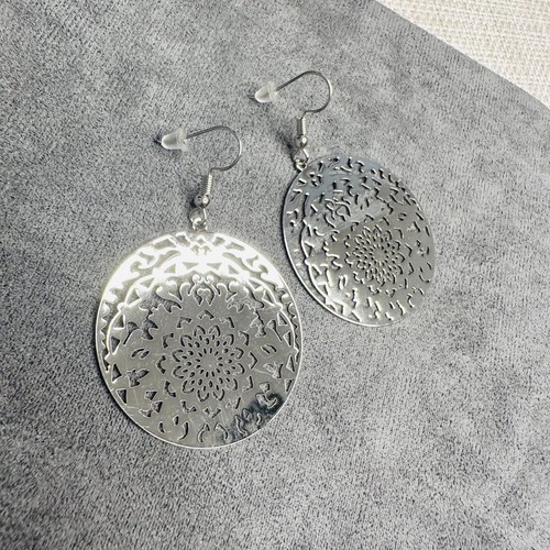 Ohrringe versilbert 3 cm - versilbert, –