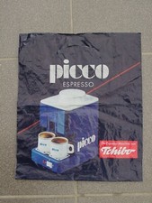 80er J. Tragetasche Plastiktüte, Einkaufstüte "Espresso-Maschine Tchibo -Sammler
