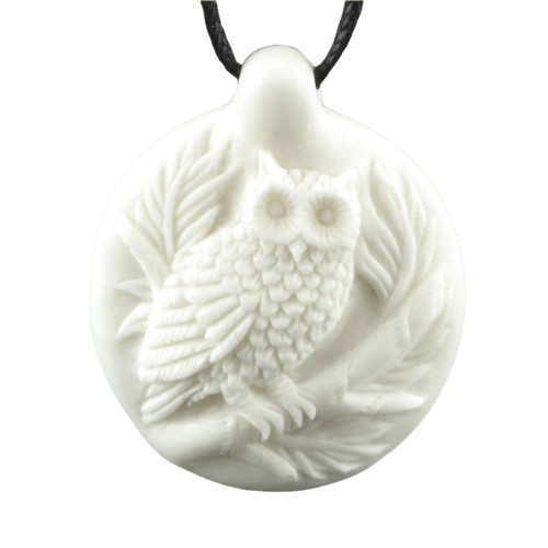 Halskette mit eule owl amulett - mit,