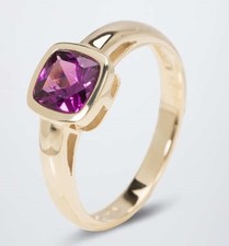 Ring 375 Gelbgold Purple Granat 1,18ct RW20 Ö.664