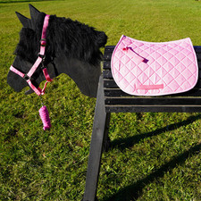 L-Sport Set Halfter Bandagen und Schabracke für Holzpferd