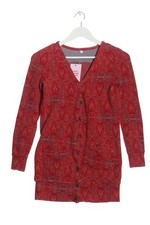 BLUTSGESCHWISTER Strick Cardigan Damen Strickbekleidung Gr. DE 36 rot-blau
