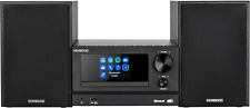 Kenwood Mikro-Stereoanlage, Schwarz, mit Bluetooth, USB, CD und Radio Dab + FM