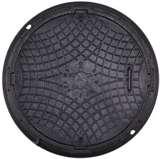 Schachtabdeckung Kanaldeckel Schachtdeckel DN600/750 A15 Eko™ Schwarz