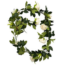 Künstliche Rosengirlande Creme ca. 180 cm Blumen Hochzeit Deko Gesteck Gestecke