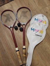 Squash Schläger Set für 2 Personen Hülle  Schläger Bälle von AK und Adidas