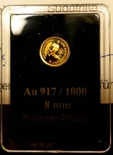 Krügerrand  1/50 Gold 2017 Südafrika Proof / Polierte Platte / PP / 50 Jahre