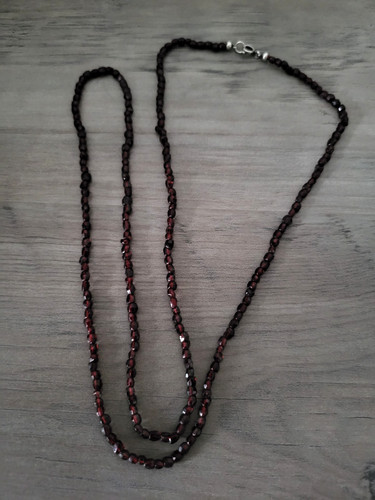 Antike granat kette - granat,
