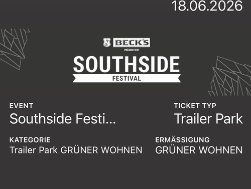 Southside festival ticket - festival,