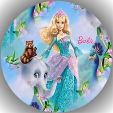 Tortenaufleger Geburtstag Party Tortenbild Fondant - Oblate Barbie  P7