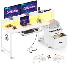 Coleshome Gaming Tisch mit