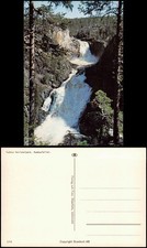 .Schweden Sverige Schweden Wasserfall Muddus Nationalpark Muddusfallet. 1980