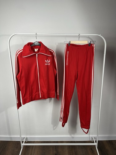 Vintage adidas red tracksuit - adidas,