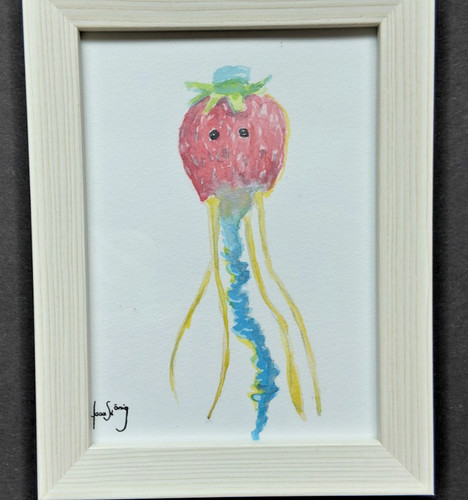 Hut aquarell signiert - -,