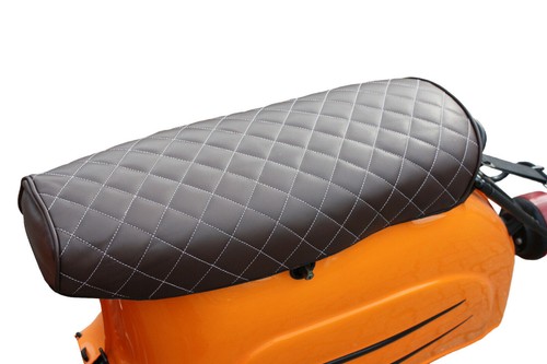Leder sitzbezug braun karo - sitzbezug,