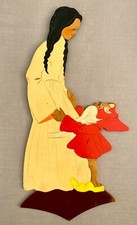 1940er Märchen-Holzbild von