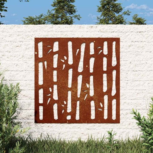 Garten wanddeko bambus design - garten, bambus-design