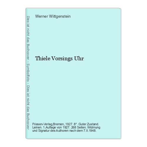 Thiele vorsings uhr - vorsings,