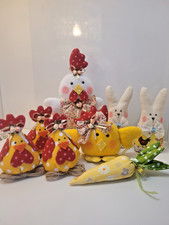Anhänger Set mit Figur 8 Teile für Ostern Dekoration Tilda Handarbeit 