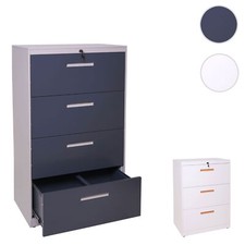 Hängeregisterschrank HWC-A10, Aktenschrank Stahlschrank, A4 abschließbar