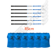 mb-m® Set FreeZ Spike 32 Blue 85cm JR inkl. Leibchen Floorball Unihockey