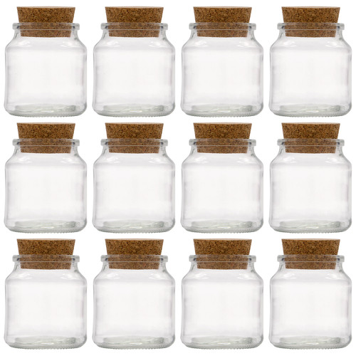 12x 205ml korkenglas klarglas - korkenglas,